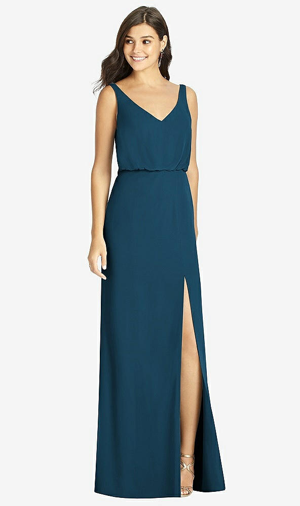 Front View - Atlantic Blue Thread Bridesmaid Style Ines