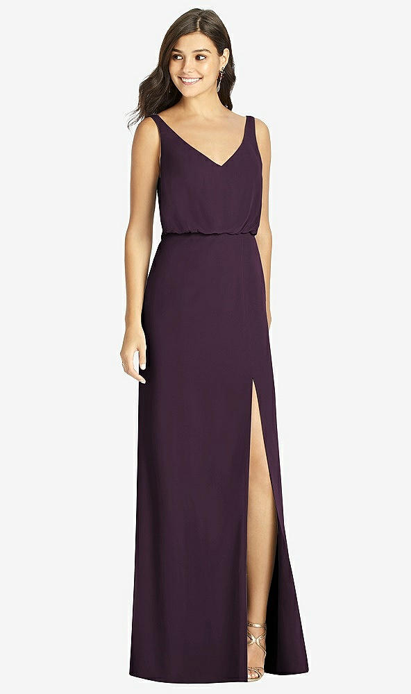 Front View - Aubergine Thread Bridesmaid Style Ines