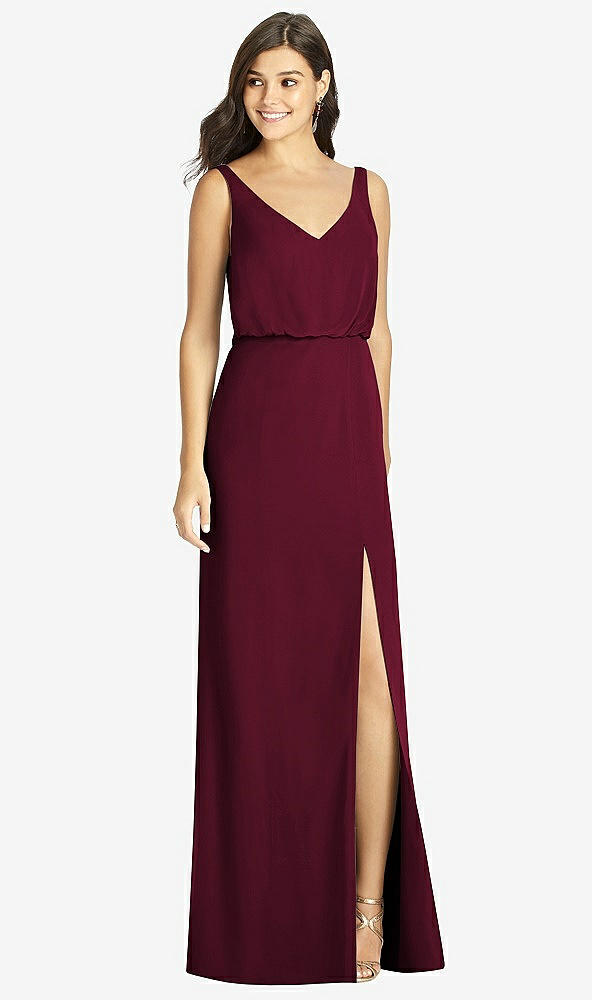 Front View - Cabernet Thread Bridesmaid Style Ines