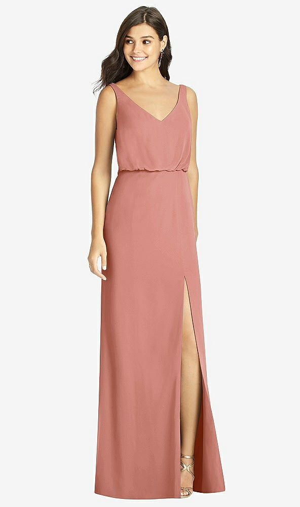 Front View - Desert Rose Thread Bridesmaid Style Ines