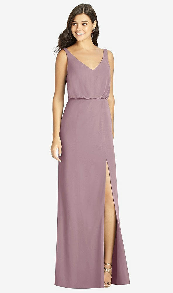 Front View - Dusty Rose Thread Bridesmaid Style Ines