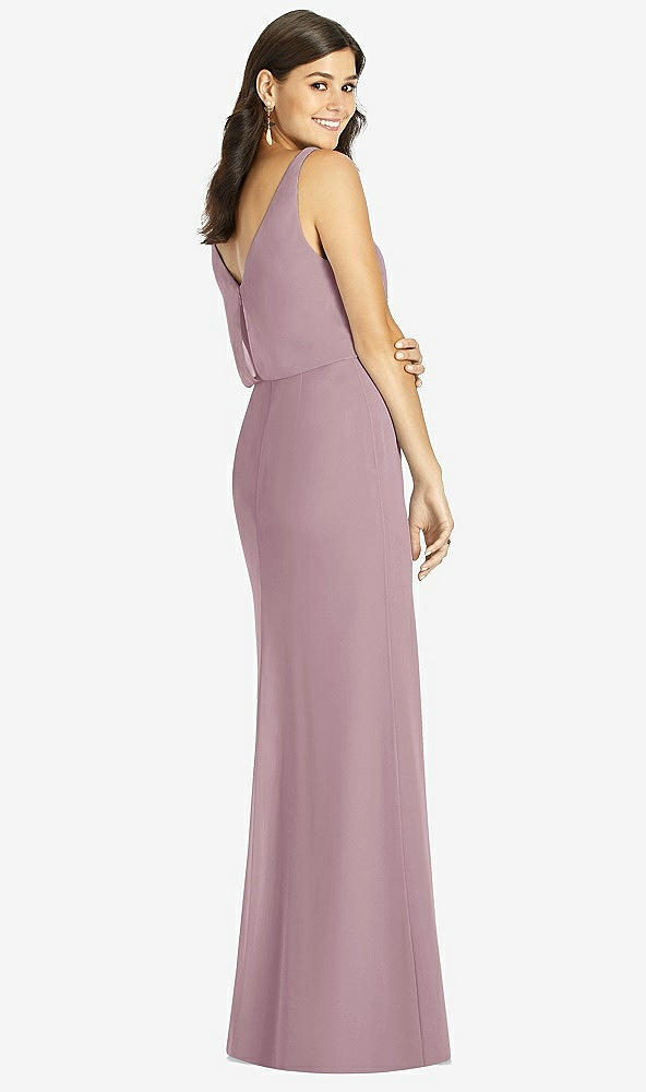 Back View - Dusty Rose Thread Bridesmaid Style Ines