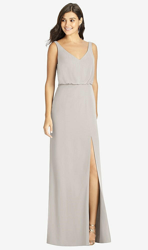 Front View - Oyster Thread Bridesmaid Style Ines