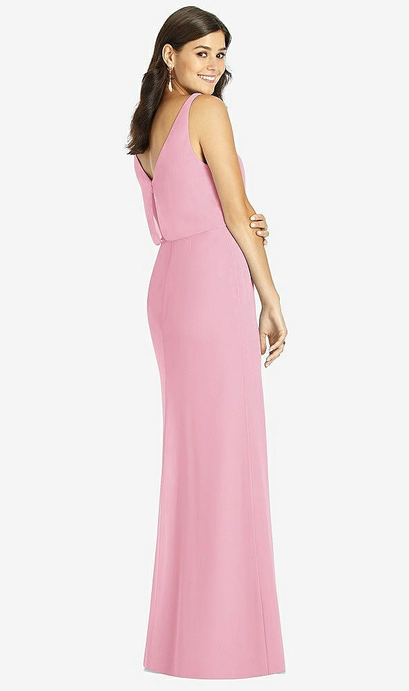 Back View - Peony Pink Thread Bridesmaid Style Ines