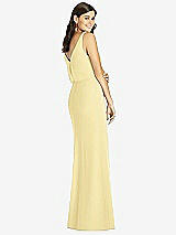 Rear View Thumbnail - Pale Yellow Thread Bridesmaid Style Ines