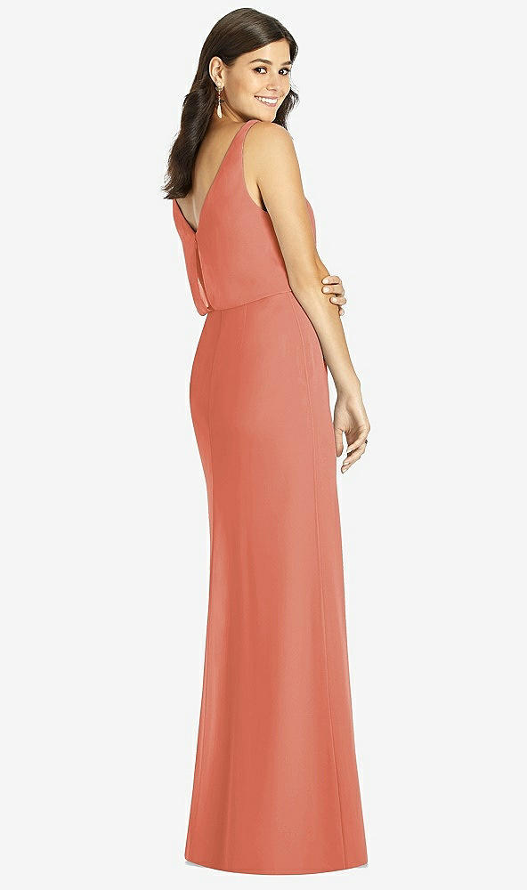 Back View - Terracotta Copper Thread Bridesmaid Style Ines