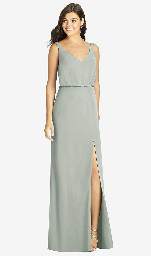 Front View - Willow Green Thread Bridesmaid Style Ines