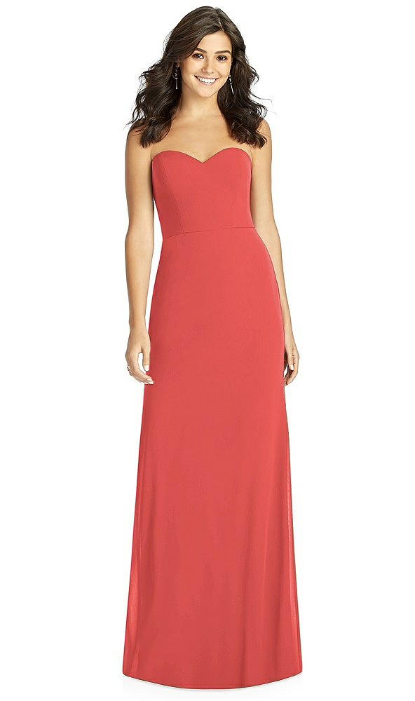 Front View - Perfect Coral Thread Bridesmaid Style Penelope
