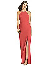 Front View Thumbnail - Perfect Coral Thread Bridesmaid Style Molly