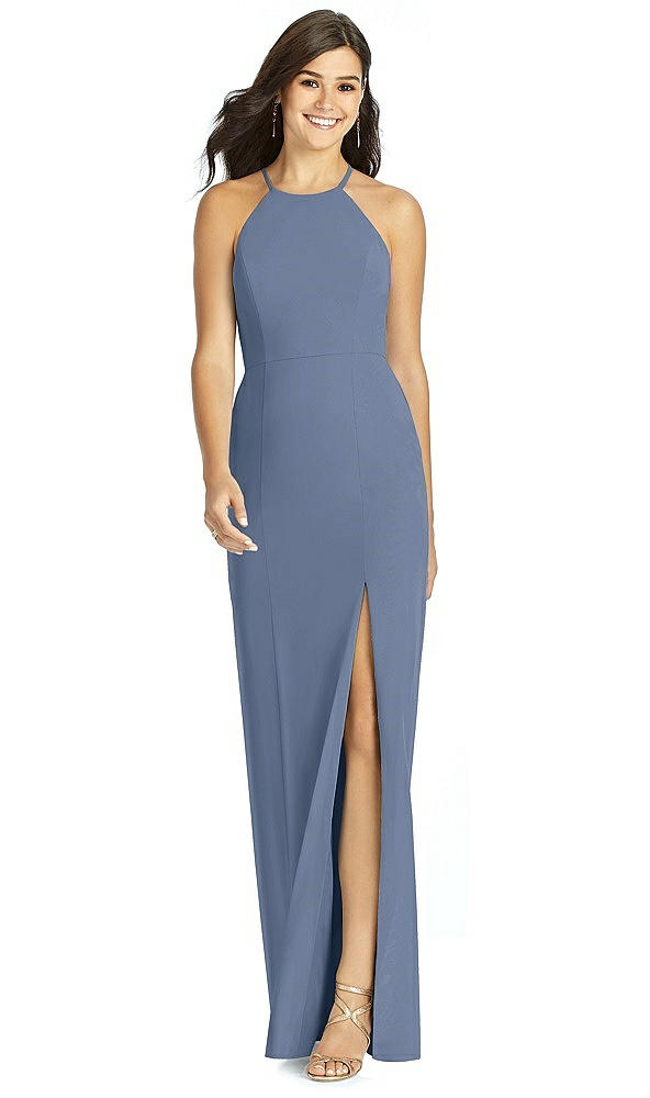 Front View - Larkspur Blue Thread Bridesmaid Style Molly
