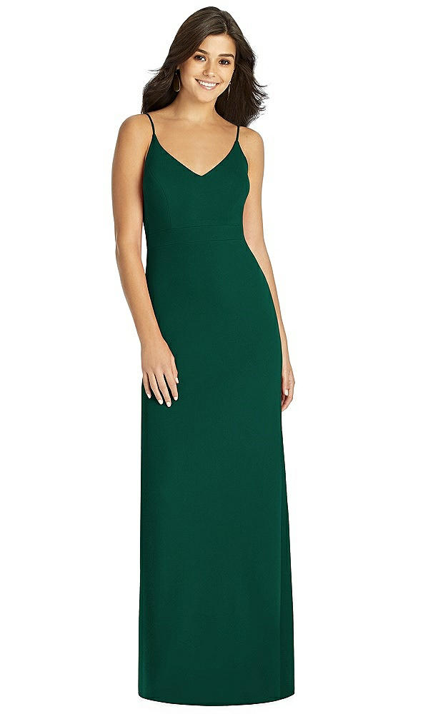 Front View - Hunter Green Thread Bridesmaid Style Silvie