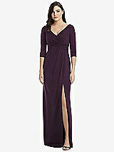 Front View Thumbnail - Aubergine After Six Bridesmaid Dress 6813