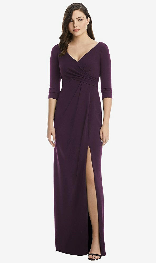 Front View - Aubergine After Six Bridesmaid Dress 6813