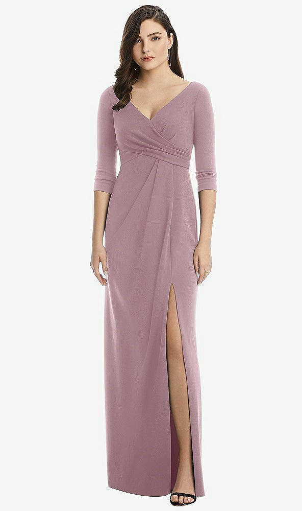 Front View - Dusty Rose After Six Bridesmaid Dress 6813