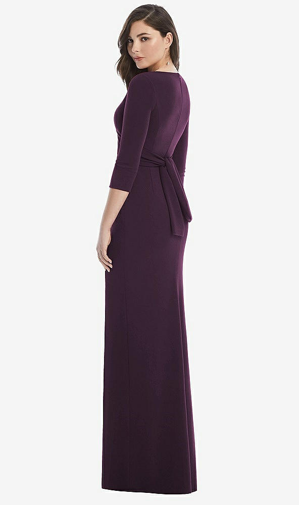 Back View - Aubergine After Six Bridesmaid Dress 6814