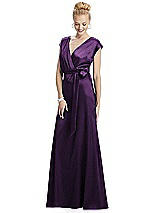 Alt View 1 Thumbnail - African Violet Cap Sleeve Blouson Faux Wrap Dress
