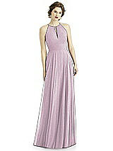 Front View Thumbnail - Suede Rose Silver After Six Shimmer Bridesmaid Dress 1502LS
