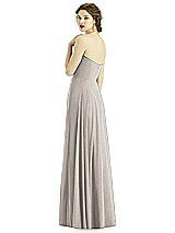 Rear View Thumbnail - Taupe Silver After Six Shimmer Bridesmaid Dress 1504LS