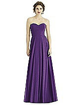 Front View Thumbnail - Majestic Gold After Six Shimmer Bridesmaid Dress 1504LS