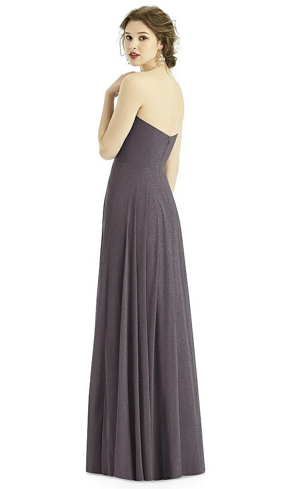 Back View - Stormy Silver After Six Shimmer Bridesmaid Dress 1504LS