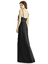 Rear View Thumbnail - Black Silver After Six Shimmer Bridesmaid Dress 1505LS