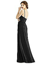 Rear View Thumbnail - Black Silver After Six Shimmer Bridesmaid Dress 1506LS
