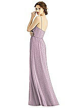Rear View Thumbnail - Suede Rose Silver After Six Shimmer Bridesmaid Dress 1506LS