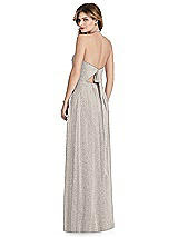 Rear View Thumbnail - Taupe Silver After Six Shimmer Bridesmaid Dress 1515LS