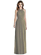 Front View Thumbnail - Mocha Gold After Six Shimmer Bridesmaid Dress 1515LS