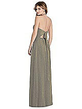 Rear View Thumbnail - Mocha Gold After Six Shimmer Bridesmaid Dress 1515LS