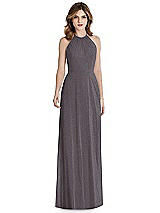 Front View Thumbnail - Stormy Silver After Six Shimmer Bridesmaid Dress 1515LS