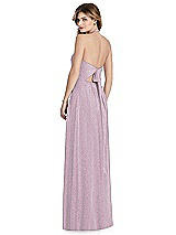 Rear View Thumbnail - Suede Rose Silver After Six Shimmer Bridesmaid Dress 1515LS