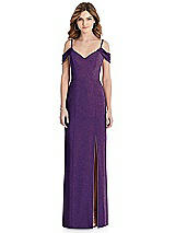 Front View Thumbnail - Majestic Gold After Six Shimmer Bridesmaid Dress 1517LS