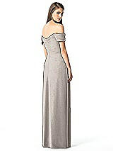 Rear View Thumbnail - Taupe Silver Dessy Shimmer Bridesmaid Dress 2844LS
