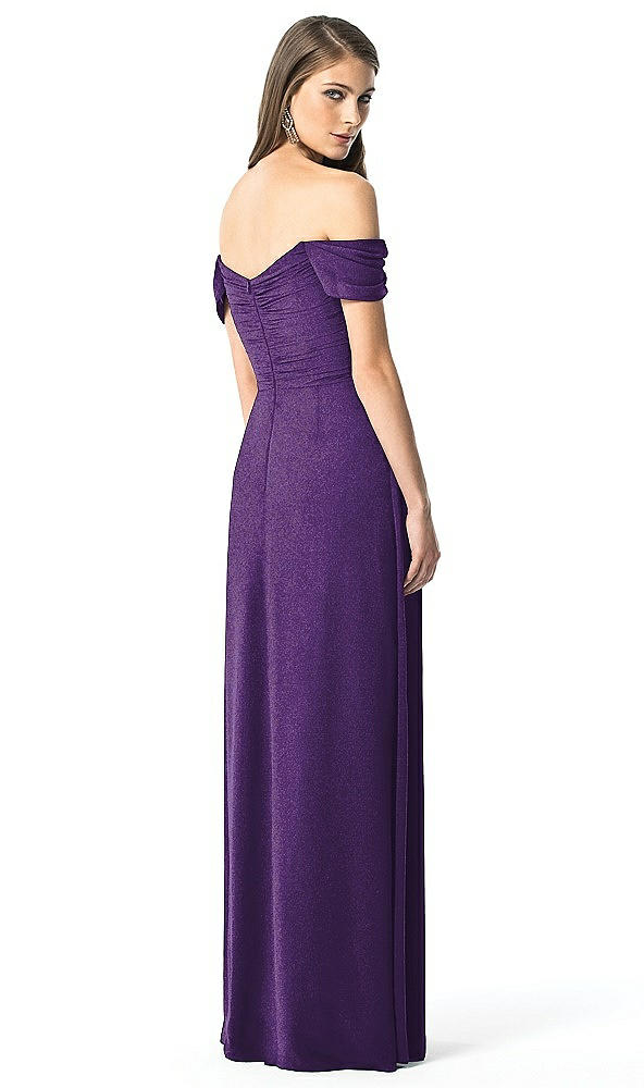Back View - Majestic Gold Dessy Shimmer Bridesmaid Dress 2844LS