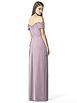 Rear View Thumbnail - Suede Rose Silver Dessy Shimmer Bridesmaid Dress 2844LS