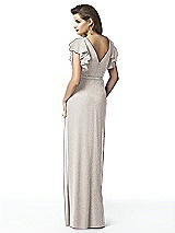 Rear View Thumbnail - Taupe Silver Dessy Shimmer Bridesmaid Dress 2874LS