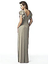 Rear View Thumbnail - Mocha Gold Dessy Shimmer Bridesmaid Dress 2874LS