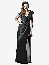 Front View Thumbnail - Black Silver Dessy Shimmer Bridesmaid Dress 2874LS