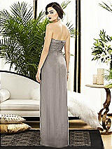 Alt View 2 Thumbnail - Taupe Silver Dessy Shimmer Bridesmaid Dress 2882LS