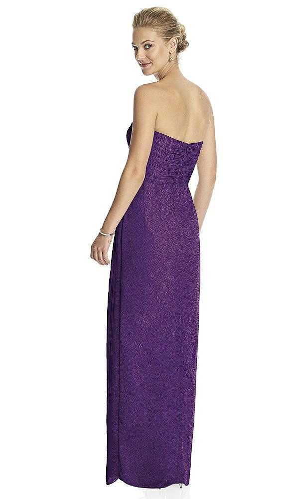 Back View - Majestic Gold Dessy Shimmer Bridesmaid Dress 2882LS
