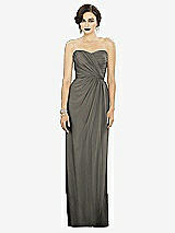 Alt View 1 Thumbnail - Mocha Gold Dessy Shimmer Bridesmaid Dress 2882LS