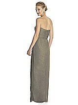 Rear View Thumbnail - Mocha Gold Dessy Shimmer Bridesmaid Dress 2882LS