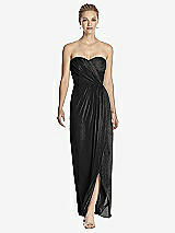 Front View Thumbnail - Black Silver Dessy Shimmer Bridesmaid Dress 2882LS