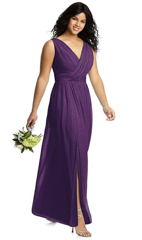 Front View - Majestic Gold Dessy Shimmer Bridesmaid Dress 2894LS