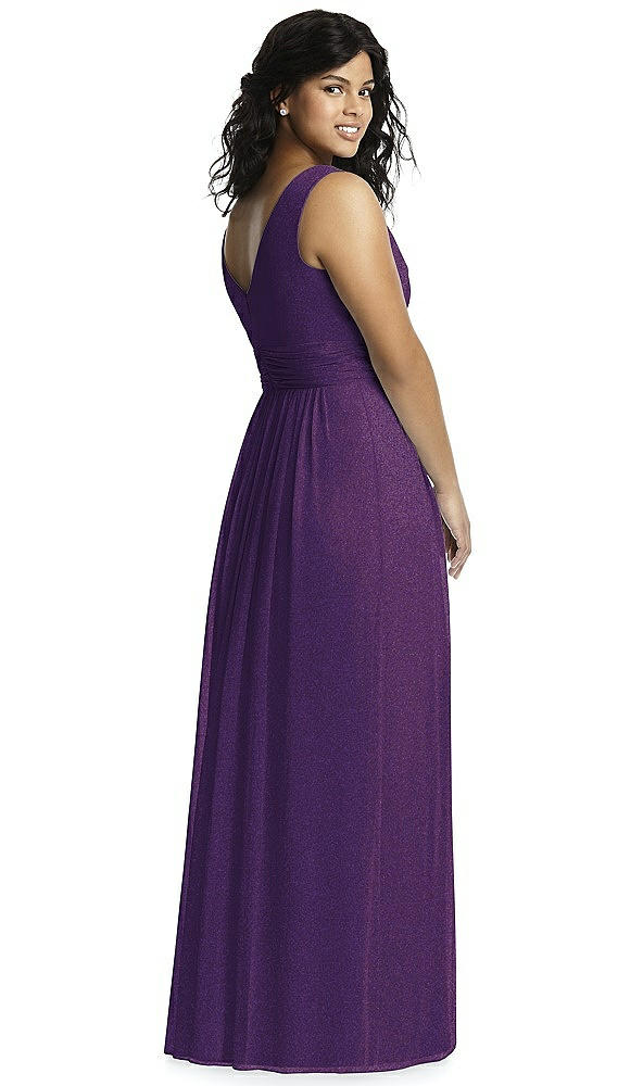 Back View - Majestic Gold Dessy Shimmer Bridesmaid Dress 2894LS