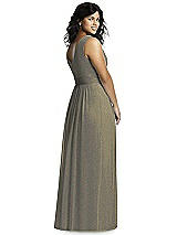 Rear View Thumbnail - Mocha Gold Dessy Shimmer Bridesmaid Dress 2894LS