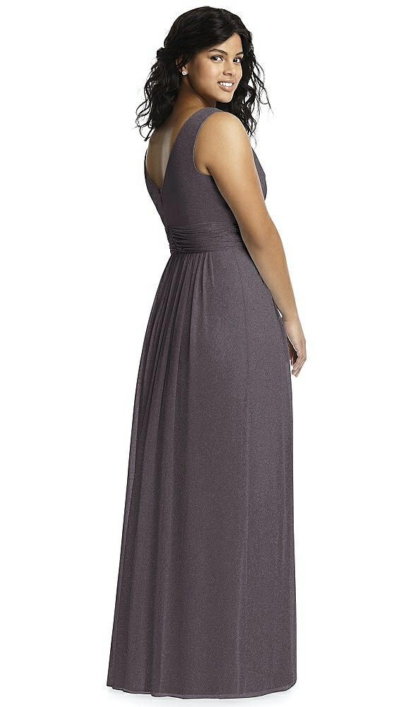 Back View - Stormy Silver Dessy Shimmer Bridesmaid Dress 2894LS