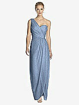 Front View Thumbnail - Cloudy Silver Dessy Shimmer Bridesmaid Dress 2905LS
