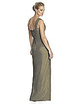 Rear View Thumbnail - Mocha Gold Dessy Shimmer Bridesmaid Dress 2905LS